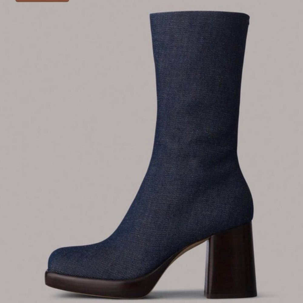 Rag And Bone Matrix Boot - Denim - image 1
